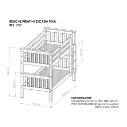 Beliche 100% Madeira Maciça 730la Mel Acetinado Piratini - 2