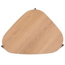 Ver imagem 4 de Mesa Lateral de Apoio Orgânica Artesano 45 Cm (largura) em Mdp Hanover (mel) e Pés em Aço Preto