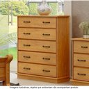 Ver imagem 1 de Cômoda para Quarto 5 Gavetas em Madeira Maciça Júlia Mel - Straub Web