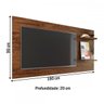 Painel para Tv até 55 Polegadas Malibu Dover -panorama Móveis - 2