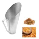 Ver imagem 2 de Concha Pegador De Graos Sementes Cereal Raçao Em Aço 1 Kg