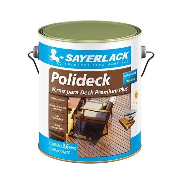 VERNIZ DECK POLIDECK NATURAL 3,6L