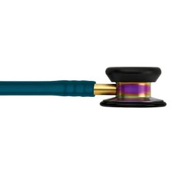 Estetoscópio 3m Littmann Classic Ii Pediatrico 2153 Azul Caribe com Rainbow e Conector Dourado - 3