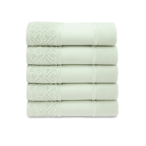 Kit 5 Toalhas Lavabo Döhler Softbella 30x45cm para Bordar Kit 5 Toalhas Lavabo Döhler Softbella Verd