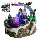 Ver imagem 1 de Cenario Vila Natalina Musical Natal Led Fonte de Agua Decoraçao Festa Fim de Ano Luz Som Papai Noel
