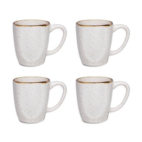 Conjunto 4 Canecas Xìcaras Café Chá Ryo Maresia 260ml Oxford Porcelanas