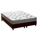 Ver imagem 1 de Cama Box King: Colchão Espuma Ortobom D33 Light Saúde + Base Crc Suede Brown(186x198)