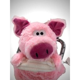 Brinquedo Pet Porquinho Rosa com Puxador e Som - 1