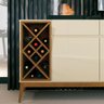 Buffet Grande Aparador 173cm Passion 3 Portas Gavetas Off Wh - 3