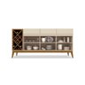 Buffet Grande Aparador 173cm Passion 3 Portas Gavetas Off Wh - 6