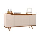 Ver imagem 4 de Buffet Louise Off White Cedro 4 Portas 3 Prateleiras MDF-MDP 160cm