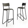 Banquetas Altas Cozinha Sala de Jantar C/ Encosto 2 Unidades Cor:grafite com Preto - 7