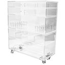Ver imagem 3 de Carrinho Acrílico Organizador de Maquiagem N6 Centauri Acrílicos CAR-N6