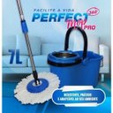 Ver imagem 2 de Balde Perfect Mop Pro 360 Inox Com 3 Refis Azul