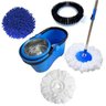 Balde Perfect Mop Pro 360 Inox Com 3 Refis Azul - 1