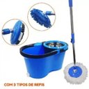 Ver imagem 3 de Balde Perfect Mop Pro 360 Inox Com 3 Refis Azul