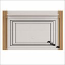 Ver imagem 5 de Painel para TV Rack Sala Ate 65 Polegadas com Prateleira 160cm Ripado MDF Off White/Freijo - Notavel