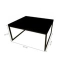 Ver imagem 3 de Mesa de Centro Sala Villas Preto Fosco