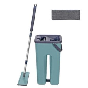 Esfregão Mop com Refil e Balde Super Pratico Flat Star Limp
