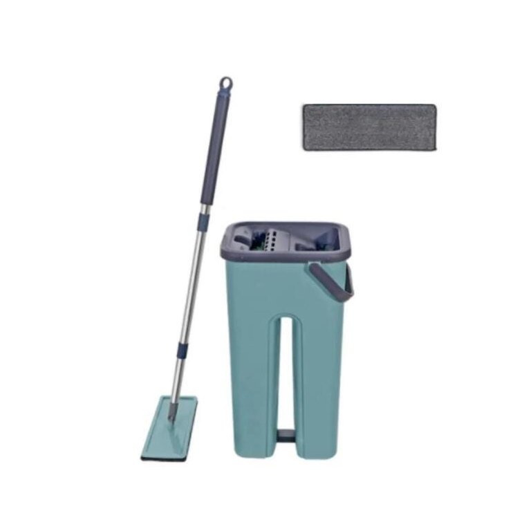 Esfregão Mop com Refil e Balde Super Pratico Flat Star Limp Esfregão Mop com Refil e Balde Super Pratico Flat Star Limp