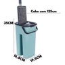 Esfregão Mop com Refil e Balde Super Pratico Flat Star Limp - 2