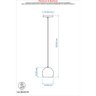 Kit 2 Pendente Bola Branco/Cromado /1 3001 - 2