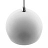 Kit 2 Pendente Bola Branco/Cromado /1 3001 + Lâmpada - 2