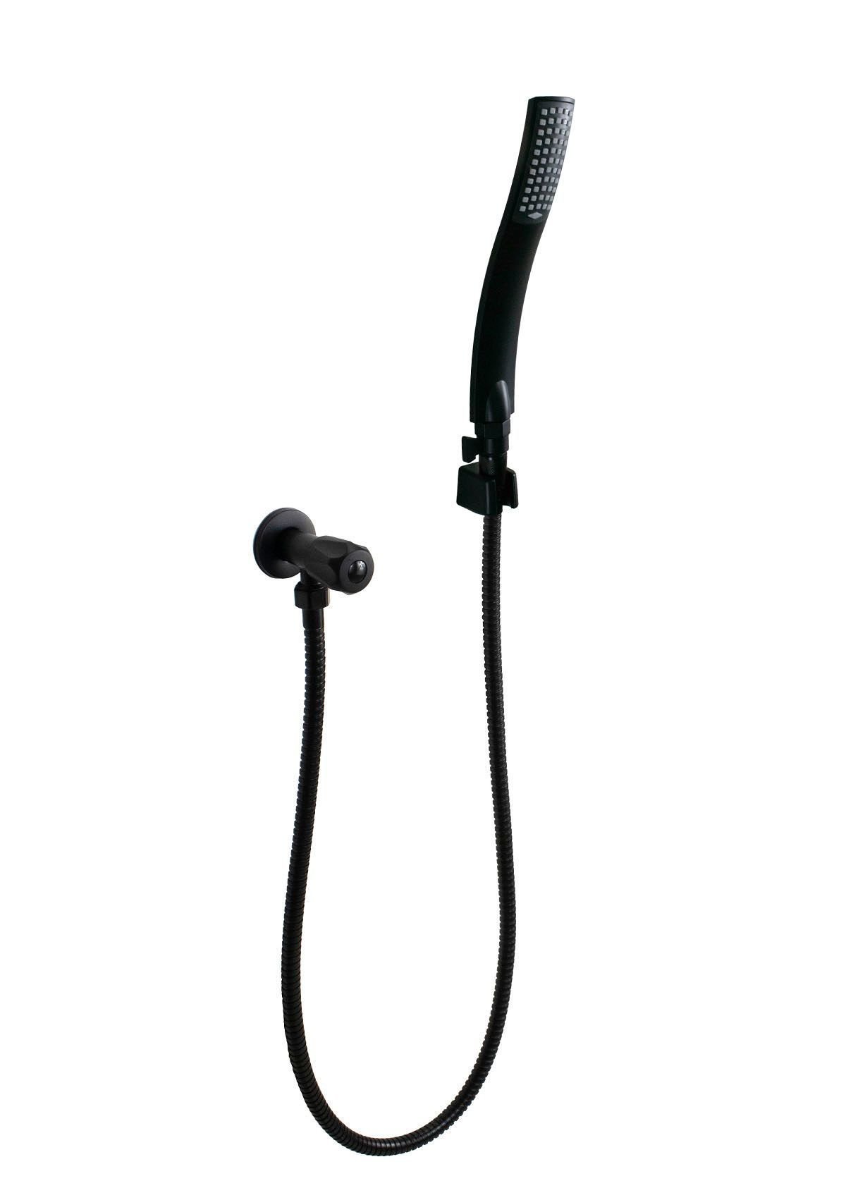 Ducha Higienica Preto Fosco com Registro e Mangueira em Abs - 2
