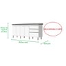Gabinete para Pia 2 Metros 100% Mdf Puxador Alumínio Oferta - 2
