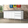 Gabinete para Pia 2 Metros 100% Mdf Puxador Alumínio Oferta - 1
