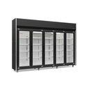 Ver imagem 2 de Expositor 5 Portas Preto GEAS5P 4 Prateleiras 220V Gelopar