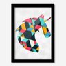 Quadro Decorativo Unicórnio Colorido 33cmx24 cm Los Quadros - 1