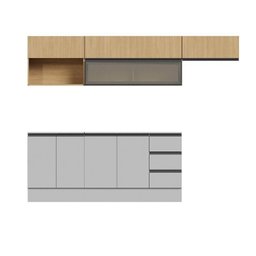 Cozinha Modulada 6 Peças 4 Aéreos 2 Balcões Nara Cabecasa Madeiramadeira - 3