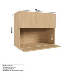 Cozinha Modulada 6 Peças 4 Aéreos 2 Balcões Nara Cabecasa Madeiramadeira - 11