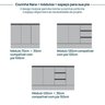 Cozinha Modulada 6 Peças 4 Aéreos 2 Balcões Nara CabeCasa MadeiraOriginals - 17