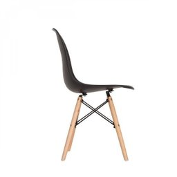 Cadeira Base em Madeira e Aço Eames Empório Tiffany - 4
