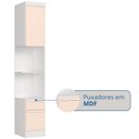 Ver mais imagens de Módulo Mesa de Cabeceira 2 Portas Infinity Branco/Line/Blush