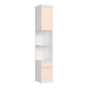 Ver imagem 1 de Módulo Mesa de Cabeceira 2 Portas Infinity Branco/Line/Blush