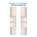 Ver imagem 5 de Módulo Mesa de Cabeceira 2 Portas Infinity Branco/Line/Blush