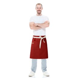 Avental de Cintura e Faixa Vermelha Chef Cozinha Restaurante - 3
