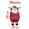 Calendário Natalino Papai Noel Contagem Regressiva Natal 65cm - 2