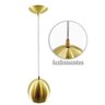 Kit 3 Pendente Bola Dourado Escovado /1 3001 - 3