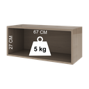 Ver imagem 5 de Armário Aéreo Modulado para Geladeira Fidelitá Paris 70cm 2 Portas