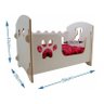 Combo Cama Berço Cachorro Luxo P + Cercado Para Cães Luxo P - 3
