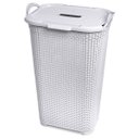 Ver imagem 1 de Cesto de Roupas Rattan Tampa Basculada com Alça 50 Litros