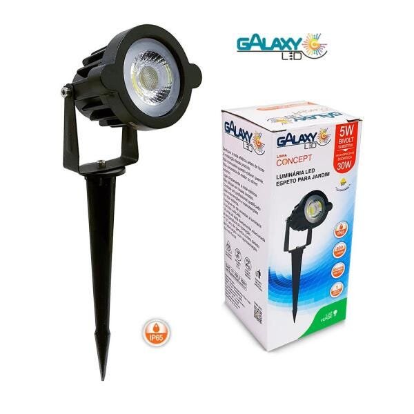 Luminária Led Espeto Para Jardim 5w 6500k Ip65 Bivolt - 2