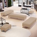 Ver imagem 6 de Kit 02 Puffs Decorativo Sala de Estar Bali W01 Pés Palito 170x60cm Linho Bege Escuro - Lyam Decor