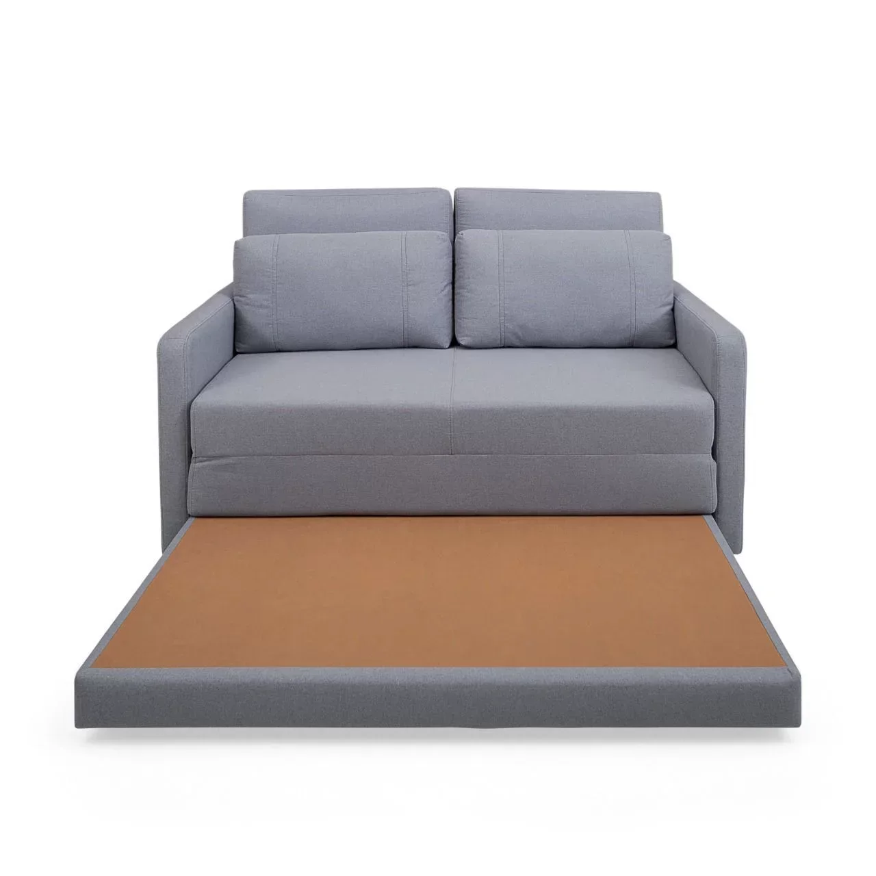 Ver imagem 2 de Sofá Cama Herval Versátil - Casal 1,46m Linho Cinza