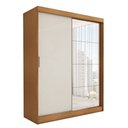 Ver imagem 4 de Guarda-roupa Solteiro Vulcan 2 Portas 4 Gavetas com Espelho 100% Mdf - Panorama Móveis