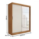 Ver imagem 4 de Guarda-roupa Solteiro Vulcan 2 Portas 4 Gavetas com Espelho 100% Mdf - Panorama Móveis